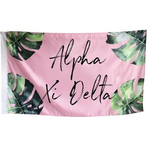 Alpha Xi Delta - Sorority Letter Flag (Retro Design)