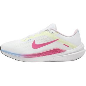 Nike Winflo 10 Women's Road Running Shoes (FZ3973-100, White/Barely Volt/Aquarius Blue/Hyper Pink)