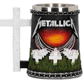 Nemesis Now Metallica-Master of Puppets Tankard, Resin, Black, 14.5cm, 600 milliliters