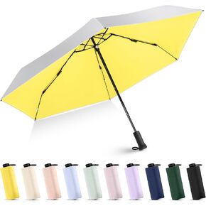Mini Travel Umbrella - UPF 50+ Sun Protection Compact Manual Open Small Sun Umbrella