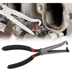 RULLINE 37960 Electrical Disconnect Pliers - Easily Removes Locking Push Tab Style Electrical Connectors for Mass Air Flow Sensors, Fuel Injectors, Ignition Coils and More