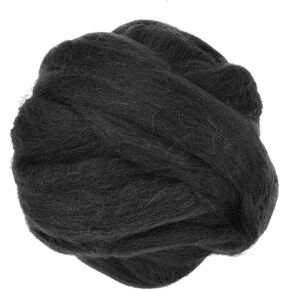 METALLIXITY Felting Wool Bulk (100g/3.5oz), Natural Wool Needle Felting Wool - for Weaving, Handcrafts, and DIY Creations, Light Coffee