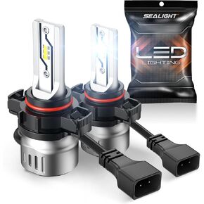 SEALIGHT XF3A 880/885 LED Fog Light Bulbs or DRL, 10000LM 6500K Cool White, 600% Super Brightness 893 899 Fog Light Bulbs, Ultra-High Heat Dissipation Performance, Non-polarity, Pack of 2