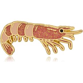 Shrimp Enamel Pin