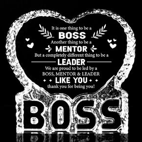 Yopyame Boss Lady Gifts for Women - K9 Crystal Keepsake Gift for Boss Female Office Decor Boss Day Appreciation Christmas Retirement Going Away Promotion Thank You Birthday Gifts for Female Leaders