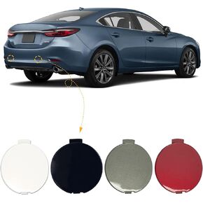 Rear Bumper Tow Hook Cover Towing Eye Cap Fit for Mazda 6 Atenza 2018-2021 GSH7-50-EL1-BB GSH7-50-EK1-BB (Unpainted, Left Driver Side) Xinpinsai
