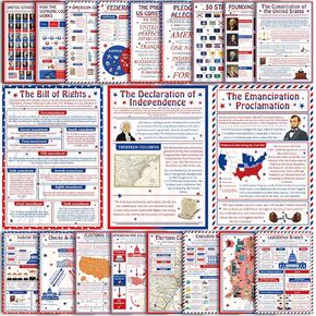 US History Posters US History Poster Set Government Poster Set American History Poster Set Social Studies Classroom Decorations for Teachers Teaching Decor Primary and Secondary School Classrooms