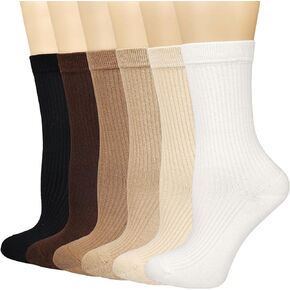 جوارب Mcool Mary النسائية، جوارب رياضية كاجوال للكاحل ناعمة ومسامية ورائعة من القطن للسيدات 6 عبوات in Kuwait