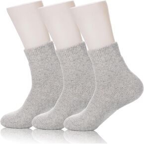 Wool Socks for Women - Winter Warm Cozy Thermal Thick Knit Fleece Soft Crew Socks Gifts