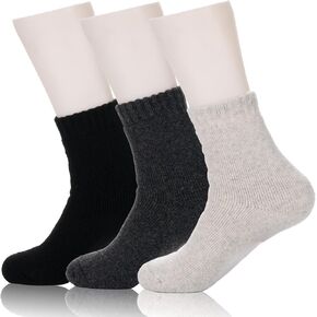 Wool Socks for Women - Winter Warm Cozy Thermal Thick Knit Fleece Soft Crew Socks Gifts