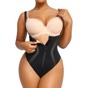 SHAPELLX Shapewear Tummy Control Womens High Waist Body Shaper Thong Butt Lifting Shapewear Bodysuit Colombianas