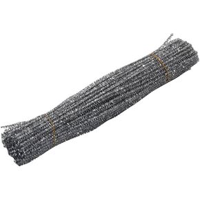 200 Pcs 30 cm Glitter Craft Pipe Cleaners Tinsel Chenille Stems Long Creative Pipe Cleaners Christmas Garland Pipe Cleaners Shiny Wired Sticks for Decoration Blue