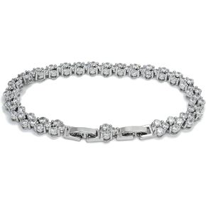 Tennis Bracelet for Women 18K Plated Gold 3mm Cubic Zirconia Bracelet Fashion Jewelry 6.5-7.0 Inch