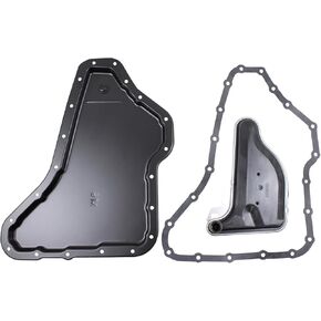 MOTOKU Auto Transmission Oil Pan and Drain Plug w/Trans Filter Gasket Kit for Chevrolet Impala Malibu Monte Carlo Buick Oldsmobile Pontiac Saturn 4T60E 4T65E