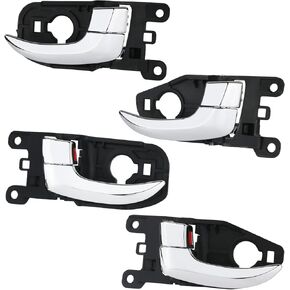 Chrome Exterior Door Handle Compatible with Hyundai Elantra 2011-2016 Outer Front Rear Left Driver and Right Passenger Side with Smart Keyhole Replaces OEM# 826623X000 826623X020 4PCS