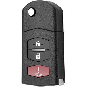 for Mazda Car Key Fob Replacement Remote Key Fit for 2010 2011 2012 2013 Mazda 3 Sedan Mazda 6 Mazda CX-9 Mazda MX-5 Miata Keyless Entry Remote Fob with Blade BGBX1T478SKE12501