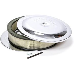 Moroso 65945 Chrome Air Cleaner Kit, 14" x 3", Fits 4500 Series Carbs