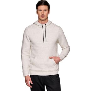 RBX Men's Hoodie Cotton Blend Sweatshirt, Long Sleeve Ottoman Ribbed Lightweight Pullover