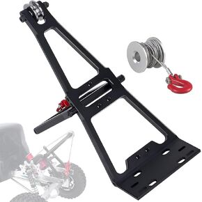 AMK Tow Truck Accessory Kit for 1/10 RC Crawler Chassis, Includes Crane Arm and Winch, Compatible with SCX10 TRX4 Capra LCG Chassis Upgrades