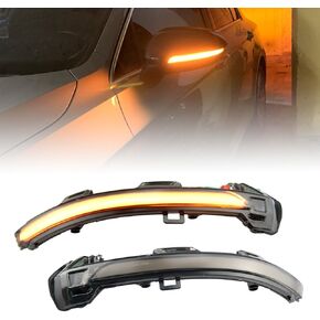 2pcs Dynamic Side Mirror Indicator Turn Signal Light Sequential Blink Compatible with VW Golf 8 GTI R GTE GTD MK8 2020 2021