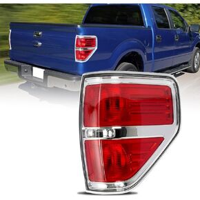 Passenger Side Tail Light Assembly Compatible with Ford F-150 2009-2014 With Bulb and Harness Right Tail Lamp