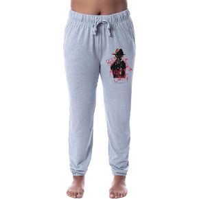 A Nightmare On Elm Street Womens' Freddy Krueger Ready Or Not Here I Come Horror Movie Film Jogger Sleep Pajama Pants