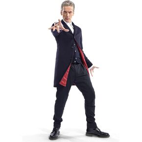 Time Traveller Costume for Men - Trench Coat Cosplay for Men - Who 12 Doctor Dr Capaldi Long Coat Collection