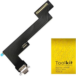 TPhaelay Dock Connector Replacement Compatible with iPad Air 4 4th/ 5 5th Gen 10.9 inch Charging Port Replacement Assembly Flex Cable(Black) in Kuwait