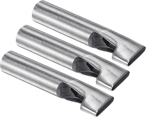 Oval Leather Hole Punch - [3 x 8mm] 45# Steel Flat Punch Cutter Tool Hollow Punching for Belt Leather Craft Clothes Use, 100mm / 4" Long in Saudi Arabia