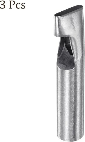 Oval Leather Hole Punch - [3 x 8mm] 45# Steel Flat Punch Cutter Tool Hollow Punching for Belt Leather Craft Clothes Use, 100mm / 4" Long in Saudi Arabia