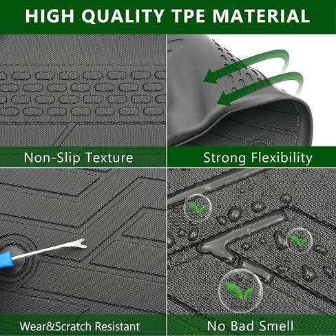 Floor Mat Compatible with 2024 2025 Chevy Trax Trunk Mat with Backrest Mat Floor Liner Replacement for 2024 2025 Chevy Trax Accessories (Trunk Mat with Backrest Mat+Floor Mat) in Kuwait