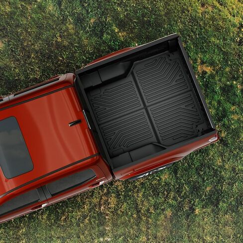 OEDRO Truck Bed Mat Fit for 2019-2024 Chevy Silverado 1500 GMC Sierra 1500 5.8FT, All Weather TPE Cargo Liner, Chevy Silverado/Sierra 1500 Accessories Heavy Duty Pickup Rear Trunk Mat, Black in Saudi Arabia