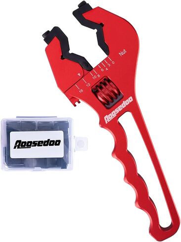 3AN-12AN Adjustable Wrench, AN Fitting Tool, Hose Fitting Adapters Spanner, Lightweight Aluminum Wrench, Blue (With Special Designed Jackets) in Saudi Arabia