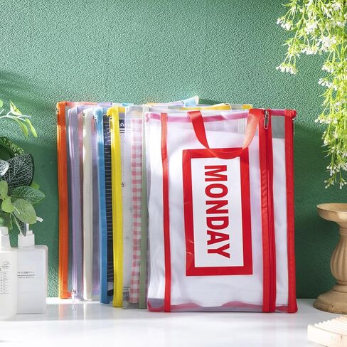 7 عبوات من مكعبات التعبئة للأطفال والرضع في أيام الأسبوع، مكعبات تعبئة مع ملصقات، حقيبة تخزين شفافة بسحّاب لسفر الأطفال in Kuwait