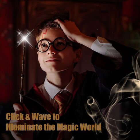 Natem Wizard Wand, Witches Cosplay Magic Wands, Wands Collection Christmas Halloween Props Party Supplies, Necklace Included (Wise) in Saudi Arabia
