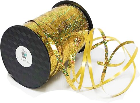 CT CRAFT LLC شريط تجعيد بولي مجعد بكرة بالون لامعة 3/16 بوصة (5 مم) × 1000 م × 1R-LT. أزرق لتغليف صندوق الهدايا، زهور الزهور، ديكورات أعياد الميلاد، الحرف الفنية للمهرجانات، ديكور عيد الميلاد in Saudi Arabia
