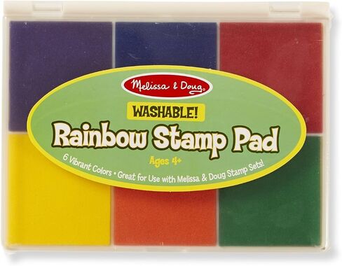 Melissa & Doug 6-Washable Color Stamp Pad + Free Scratch Art Mini-Pad Bundle [16377] in Saudi Arabia
