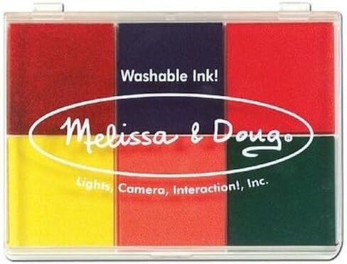 Melissa & Doug 6-Washable Color Stamp Pad + Free Scratch Art Mini-Pad Bundle [16377] in Saudi Arabia