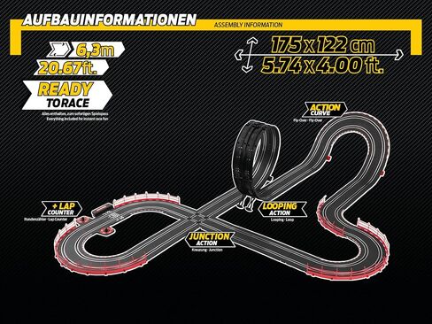 Carrera GO!!! NASCAR Slot Car Racing Kids Toy Race Track Vehicle Play Set, Talladega Competition in Saudi Arabia
