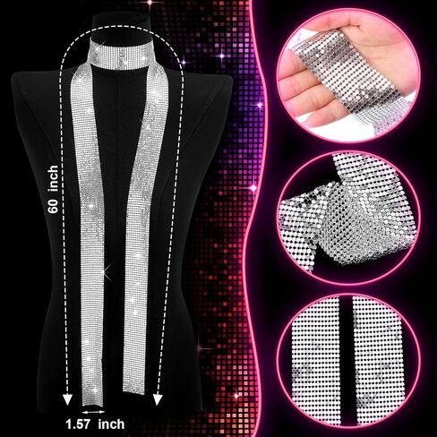 5 Pcs 1970s Disco Accessories Women Costume Disco Set Disco Ball Earrings Headband Ring and Sunglasses and Other Accessories (Fresh Style) in Kuwait