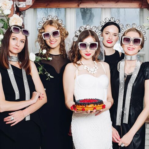 5 Pcs 1970s Disco Accessories Women Costume Disco Set Disco Ball Earrings Headband Ring and Sunglasses and Other Accessories (Fresh Style) in Kuwait