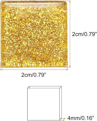 MECCANIXITY Mosaic Tiles, Glass Tiles, Shine Crystal Mosaic Glass Pieces Bulk Square Glitter Crystal Mosaic Tiles 2 x 2cm for Home Decoration, DIY Crafts, Pack of 25(100g, Lilac) in Saudi Arabia