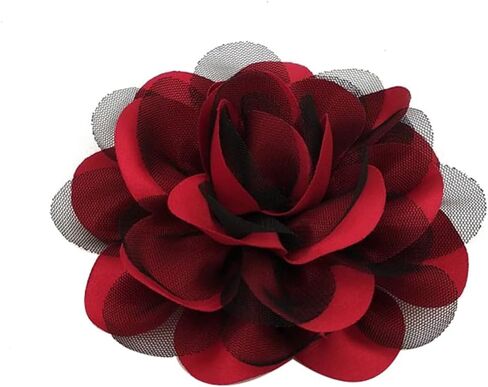 5.5’’ Extra Large Flower Brooch Pin Dainty Fabric Camellia Elegant Silk Satin Oversized Brooches Dance Wedding Party Corsage Banquet Dress Suit Ceremony Clothes Handmade Big Boutonniere Accessories Jewelry Gifts for Women Ladies Girls in Saudi Arabia