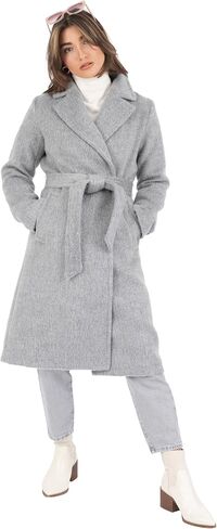 Nine West Women's Belted Faux Wool Coat in Saudi Arabia