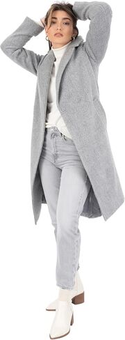 Nine West Women's Belted Faux Wool Coat in Saudi Arabia