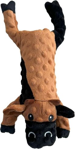 لعبة للكلاب من Ethical Pets 54094 Skinneeez Extreme Stuffing Free، 14 بوصة، بقرة، بني in Saudi Arabia