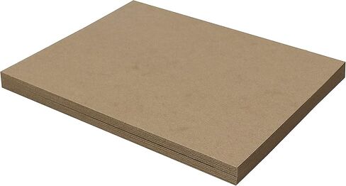 50 Chipboard Sheets 9 x 12 inch - 30pt (Point) Medium Weight Brown Kraft Cardboard for Scrapbooking & Picture Frame Backing (.030 Caliper Thick) Paper Board | MagicWater Supply in Saudi Arabia