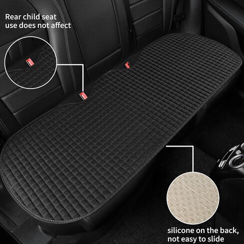Car Cushion Pad, Bottom Seat Covers for Cars, Super Breathable, Warm in Winter and Cool in Summer, Anti-Slip, Storage Bags, Universal Front Seat Covers Fit for Most Sedans(2Pcs Gray) in Saudi Arabia