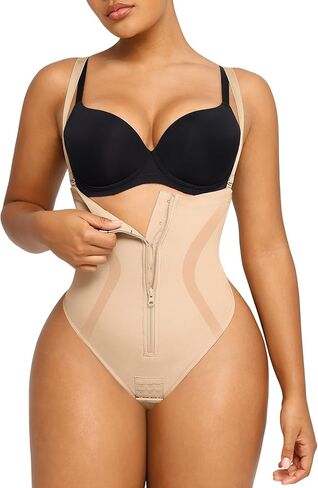 SHAPELLX Shapewear Tummy Control Womens High Waist Body Shaper Thong Butt Lifting Shapewear Bodysuit Colombianas in Saudi Arabia