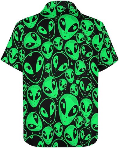 Mens Hawaiian Shirt Casual Button Down Short Sleeve Tropical Beach Holiday Aloha Party Shirt for Men Funny in Kuwait